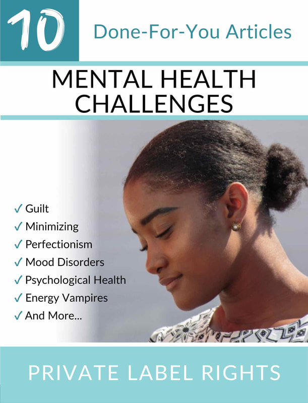 Mental Health Challenges Article Package PLR
